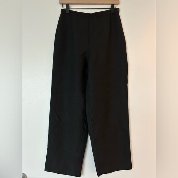 Giorgio Armani A Milano Borgonuovo 21 Black Label Pleated Cropped Trousers Grey - Picture 11 of 13